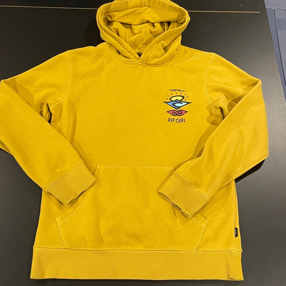 Rip Curl Mustard Hoodie with Logo